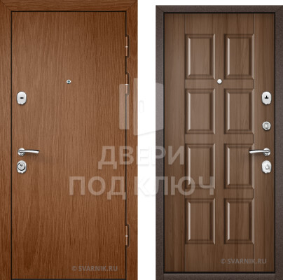 Входная трехконтурная дверь в коттедж ДПК-8797