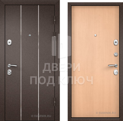 Готовая входная дверь в коттедж ДПК-2878